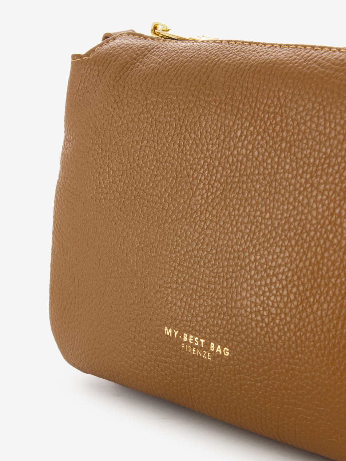 Borsa a spalla Shelly con catena natural / rosso