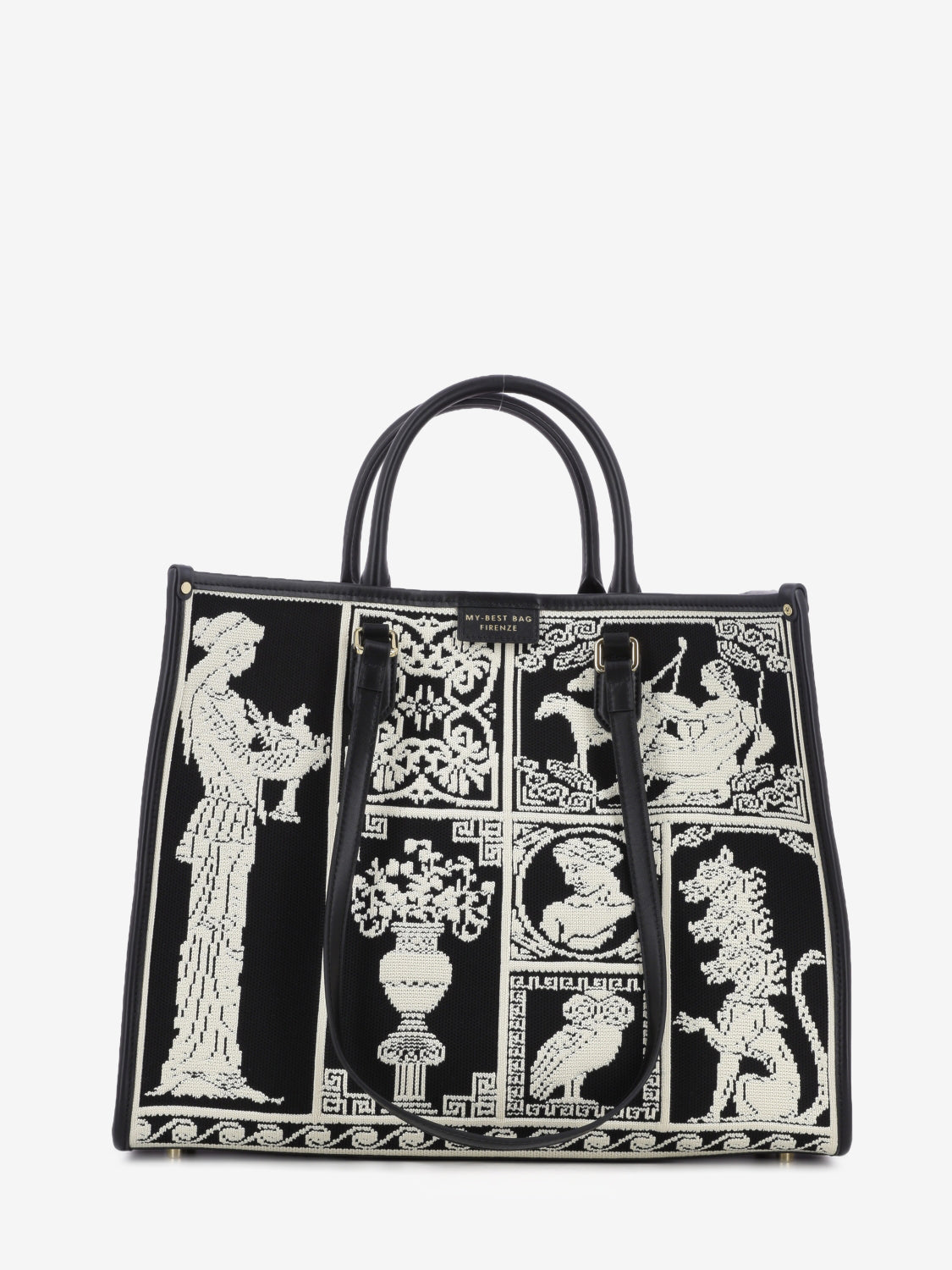 Borsa Atena Agora large black / white