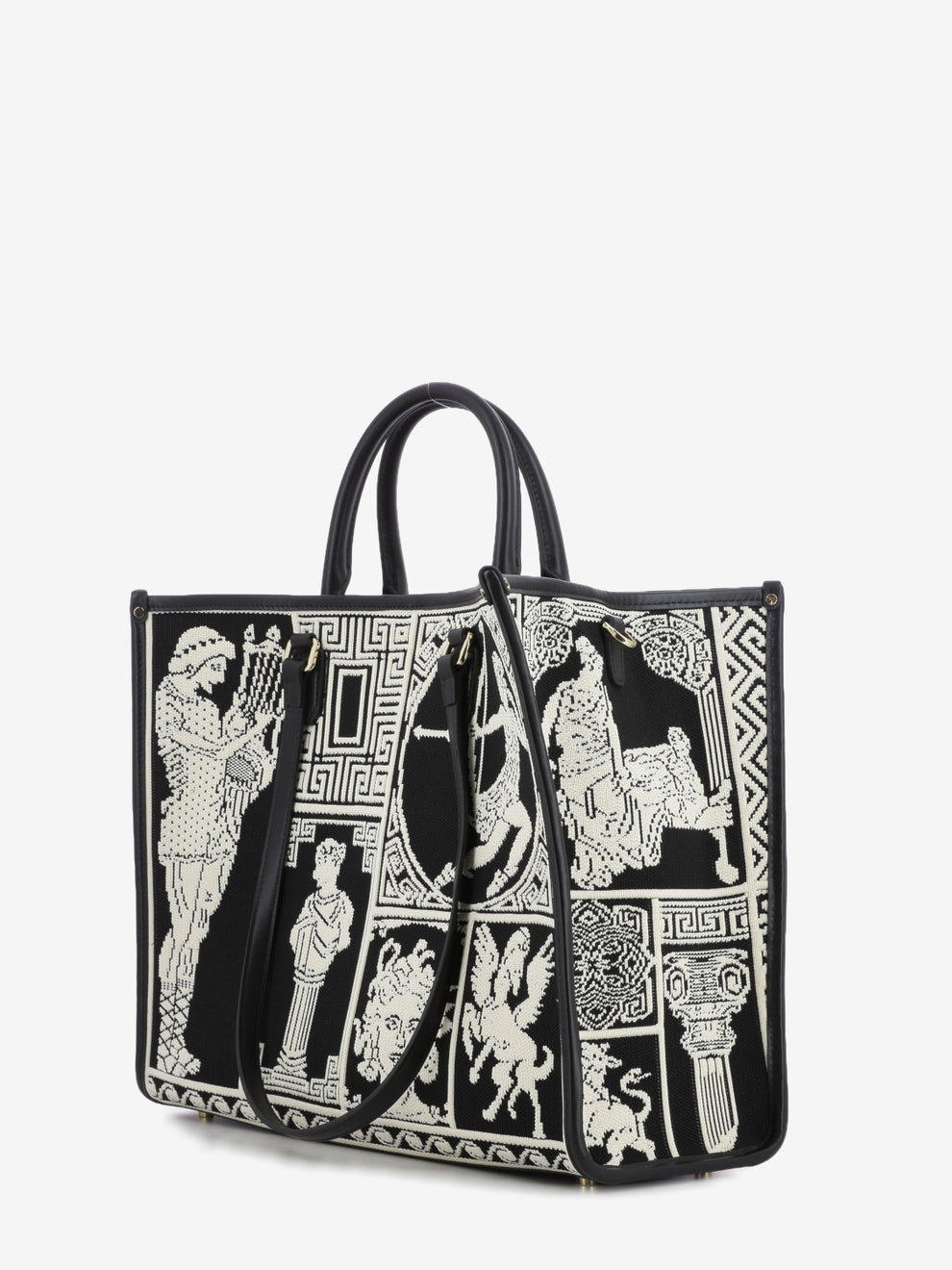 Borsa Atena Agora large black / white