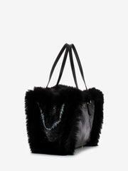 MY-BEST BAG - Borsa Atena Fur Reversibile black