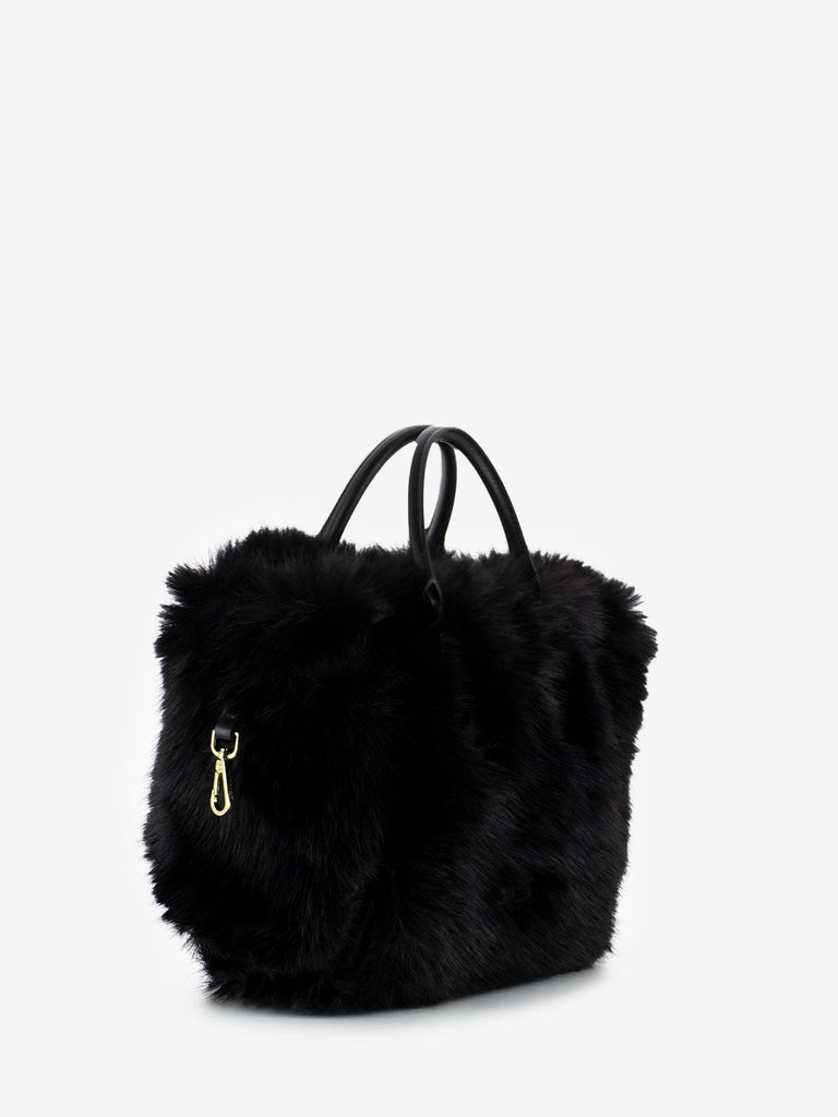 MY-BEST BAG - Borsa Atena Fur Reversibile black