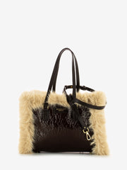 MY-BEST BAG - Borsa Atena Fur Reversibile chocolate