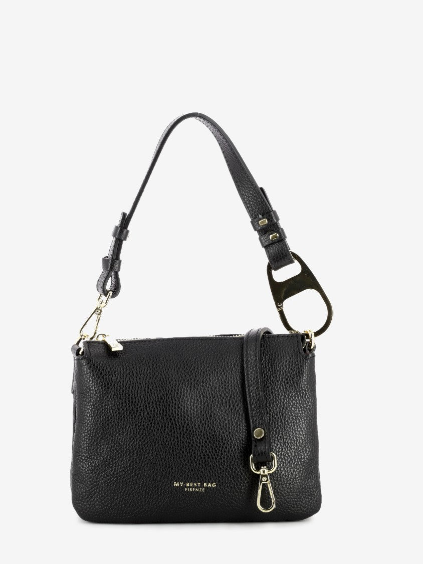 BLACK SHOULDER BAG 1020_NERO