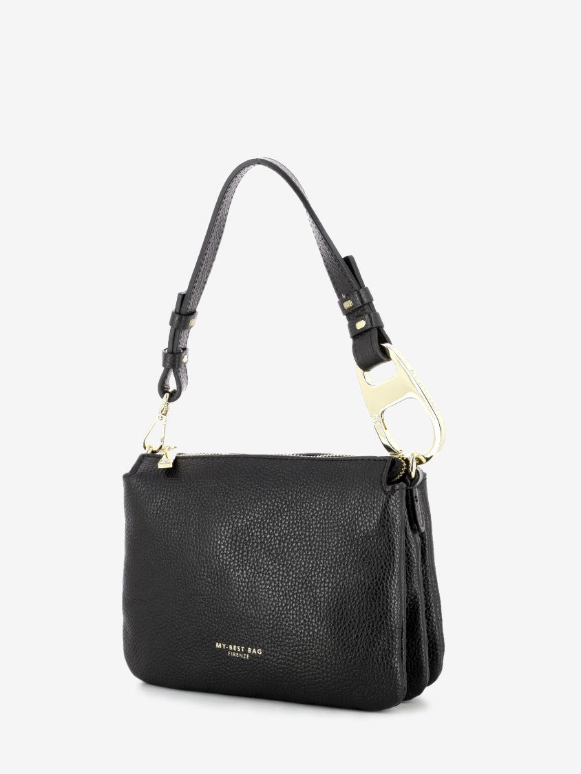 BLACK SHOULDER BAG 1020_NERO