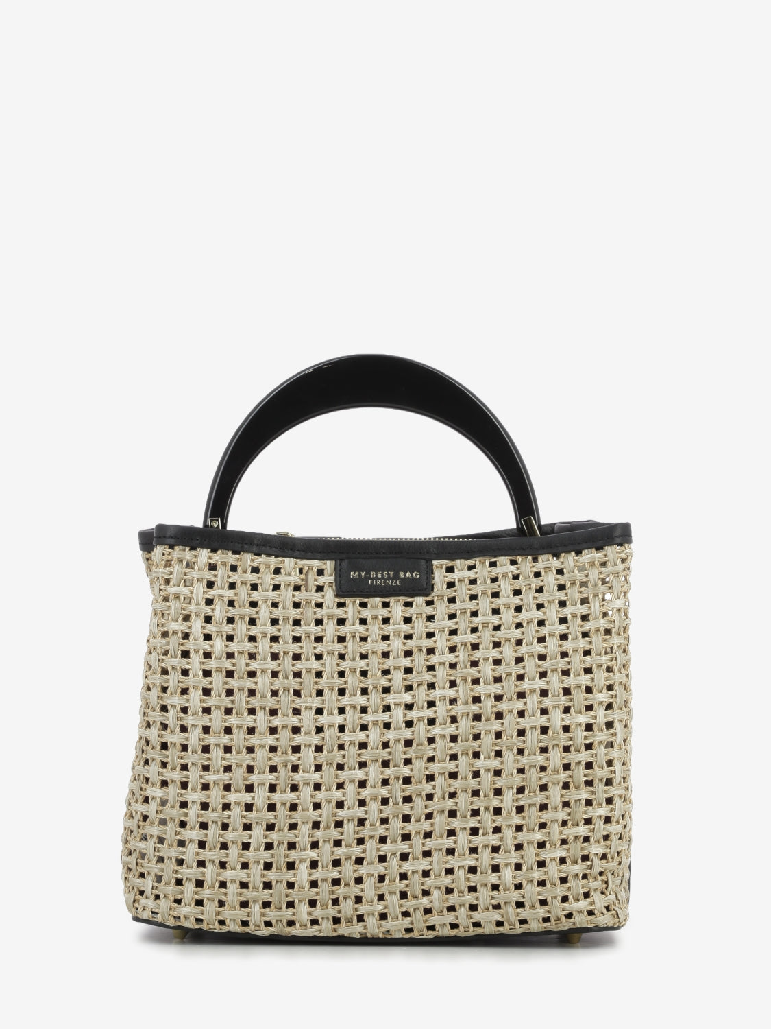 Borsa in raffia Ingrid Tabru natural