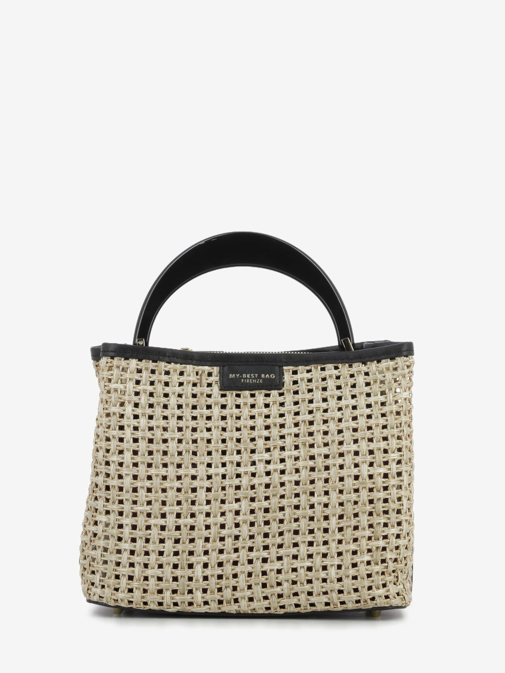 Borsa in raffia Ingrid Tabru natural