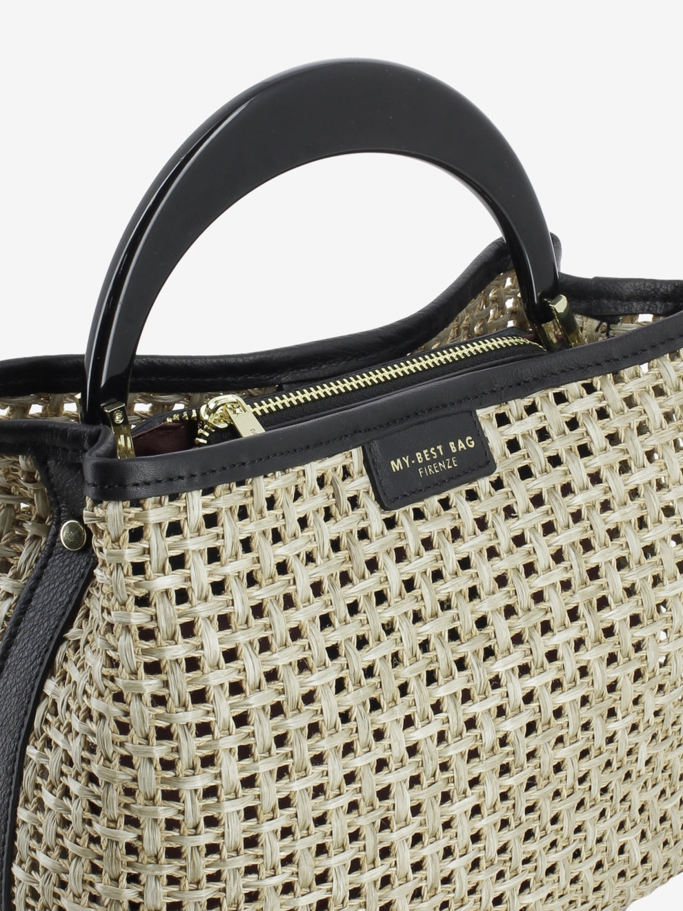 Borsa in raffia Ingrid Tabru natural