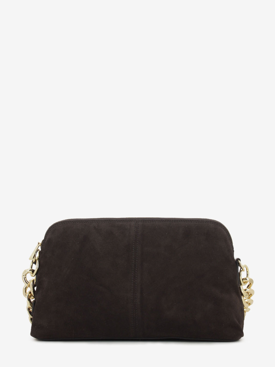 Borsa in suede Michelle dark brown