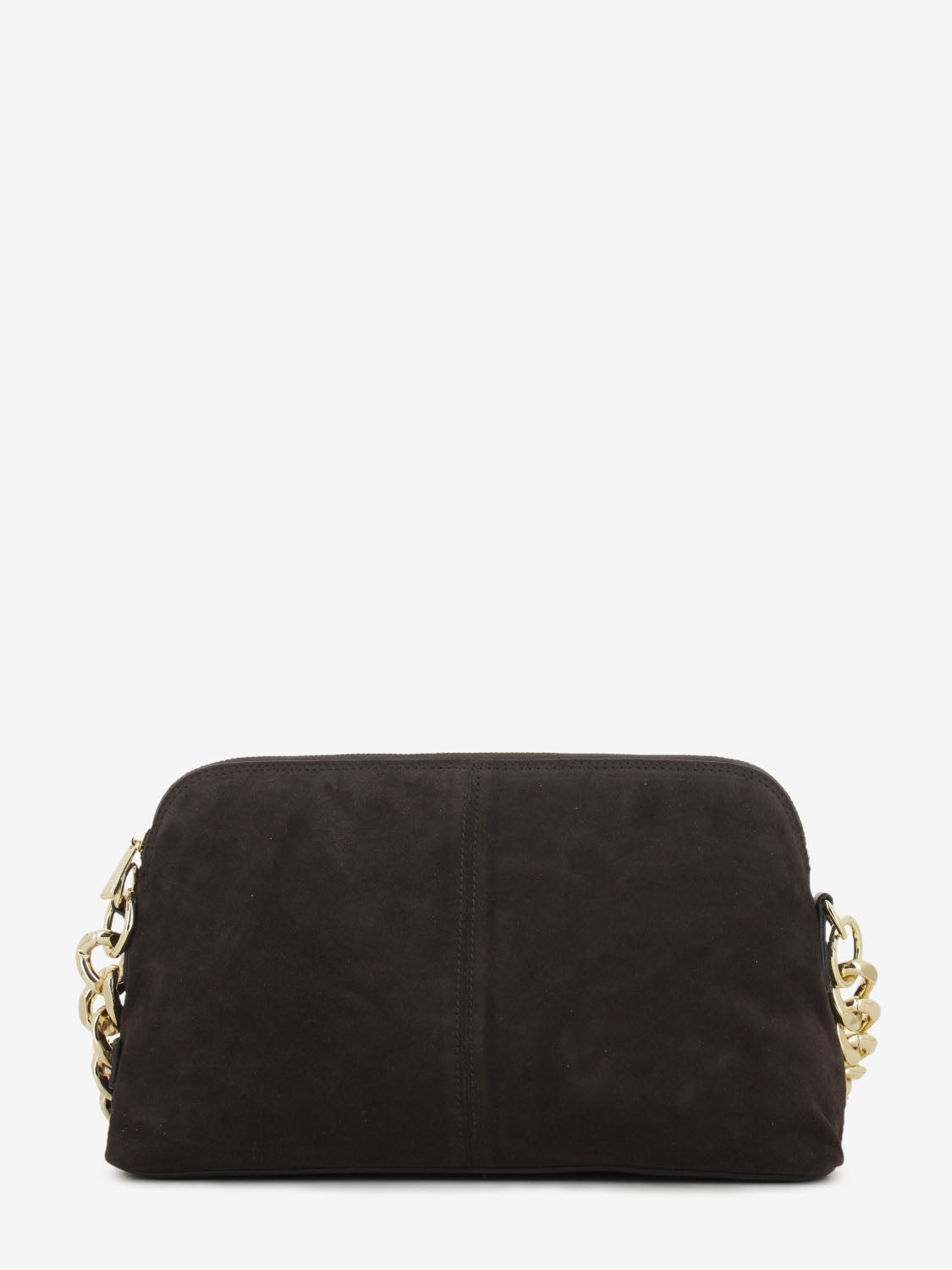 Michelle dark brown suede bag