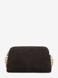 Borsa in suede Michelle dark brown