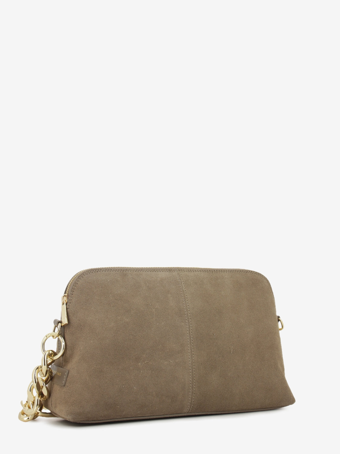 Borsa in suede Michelle taupe