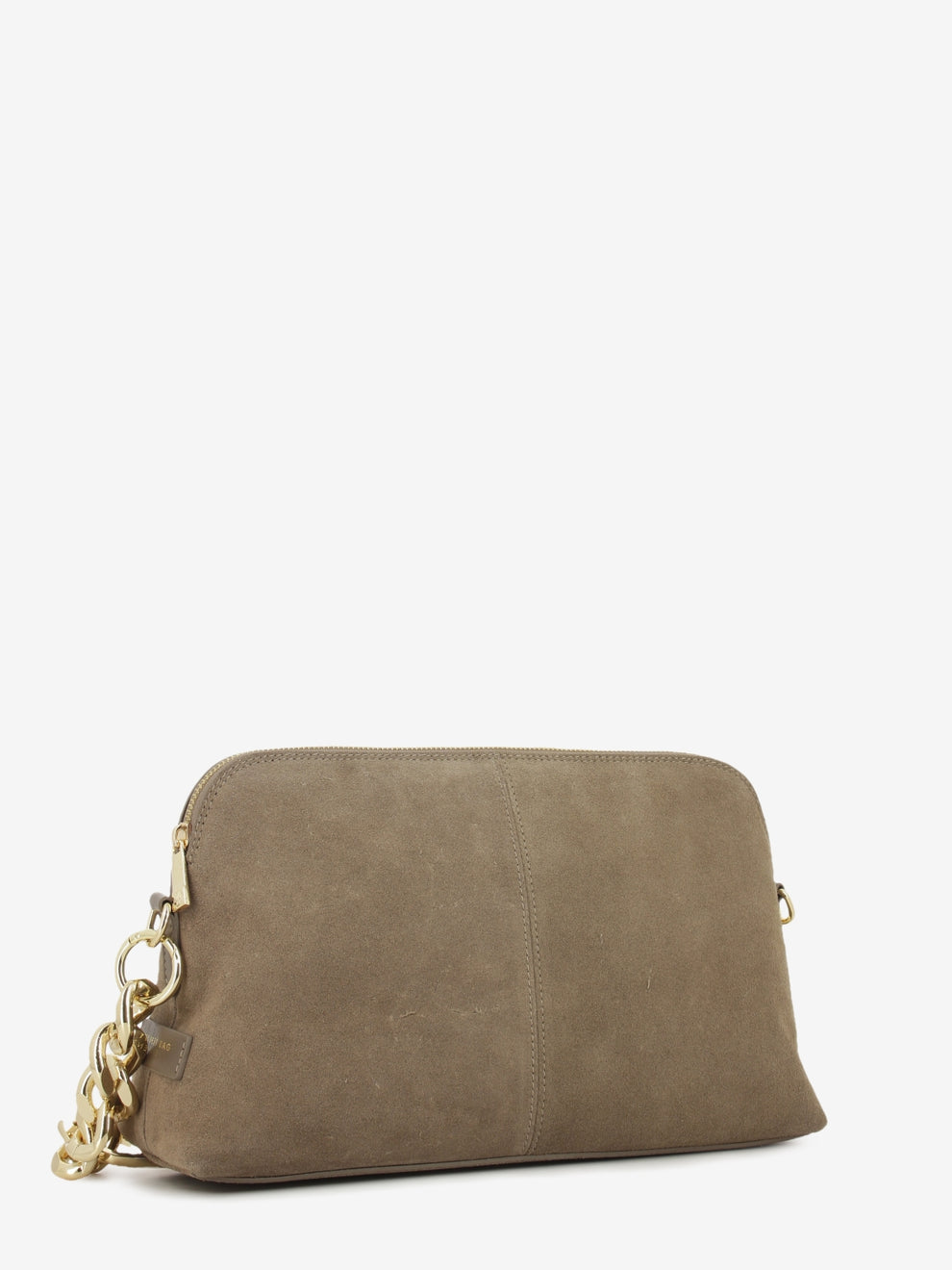Borsa in suede Michelle taupe