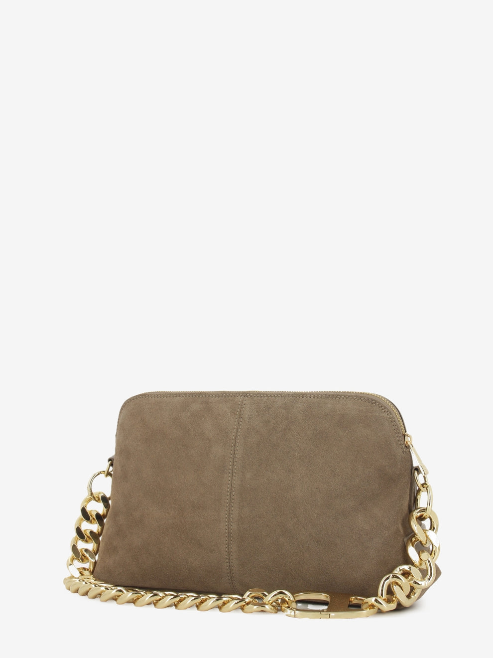 Borsa in suede Michelle taupe