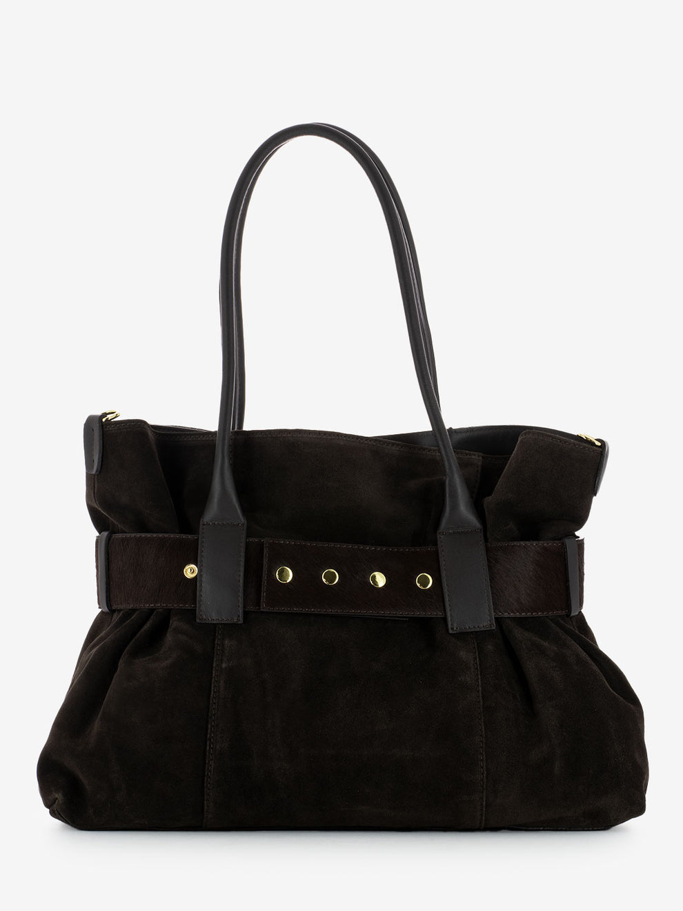 CHOCOLATE BAG WITH BELT 1042_CHOCO