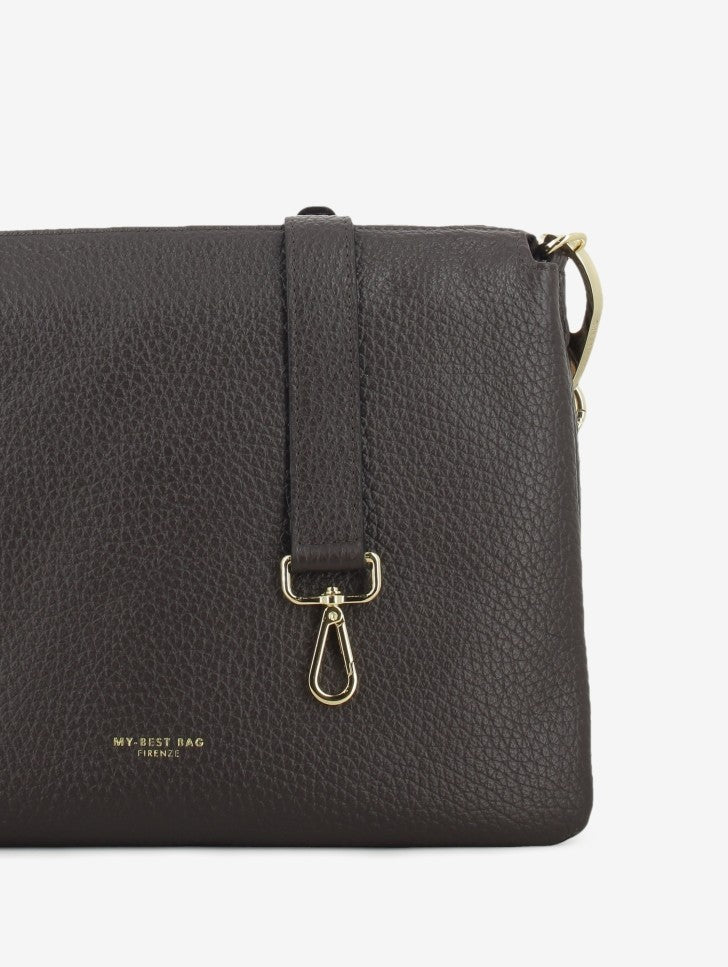 Borsa Reflex macro dollaro dark brown