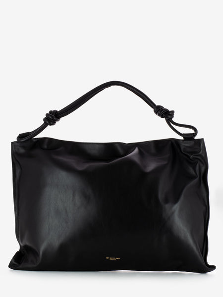 Borsa shopper Yoko in pelle nera