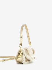 MY-BEST BAG - Borsa teddy in pelle gold