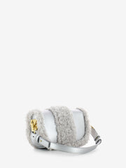 MY-BEST BAG - Borsa teddy in pelle silver