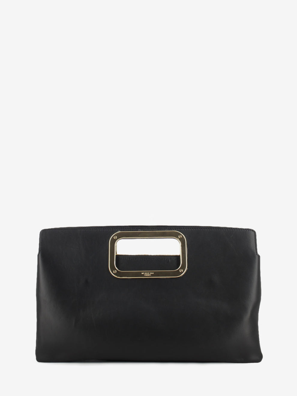 Maxi clutch in pelle Scilla nera