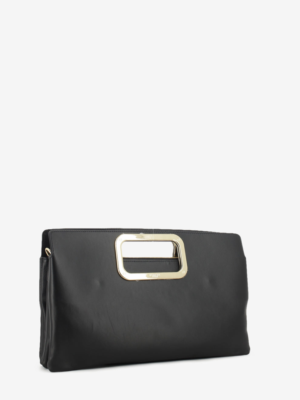 Maxi clutch in pelle Scilla nera