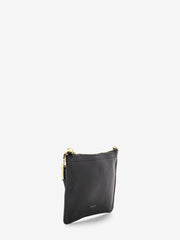 MY-BEST BAG - Pochette in pelle martellata nera