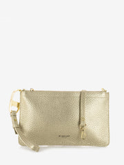 MY-BEST BAG - Pochette in pelle martellata platino