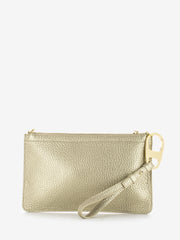 MY-BEST BAG - Pochette in pelle martellata platino