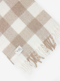 Sciarpa check ivory