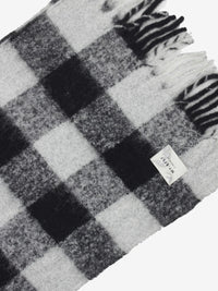 Sciarpa check nero / bianco