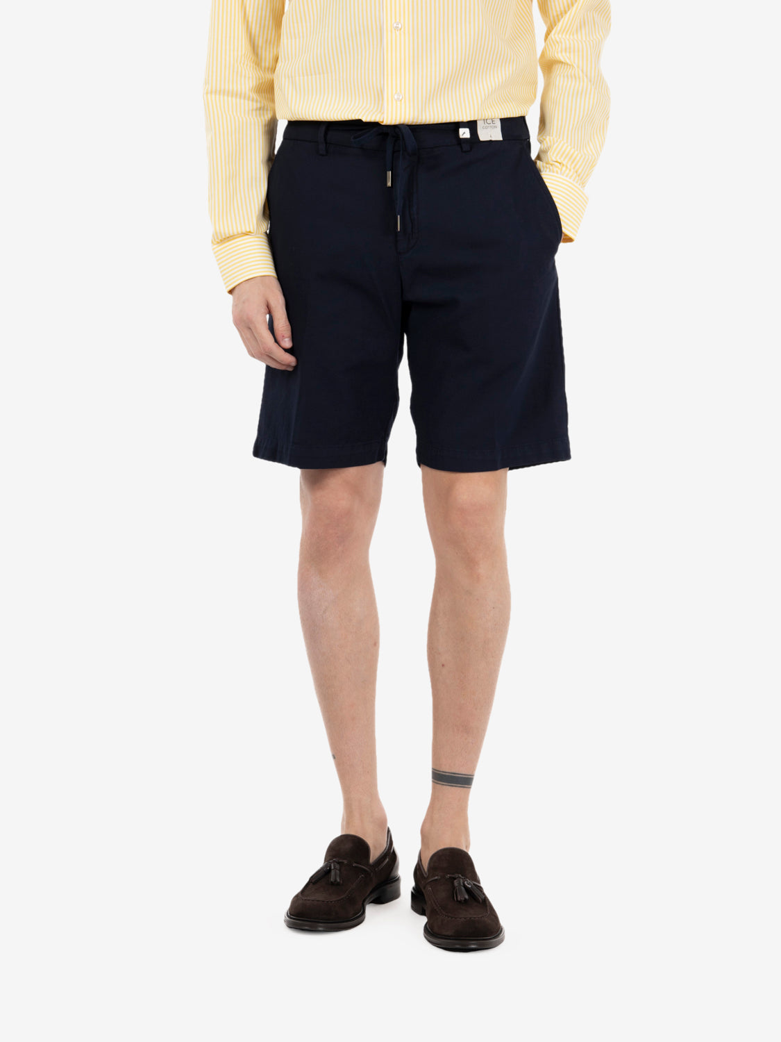 Bermuda Apollo in ice cotton blu navy