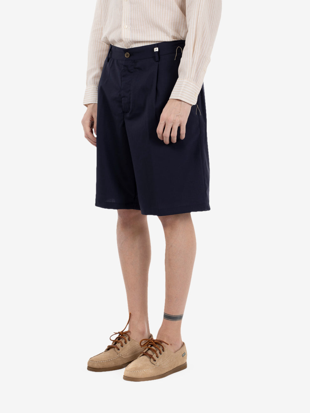 Bermuda Poseidone in lana cordura blu