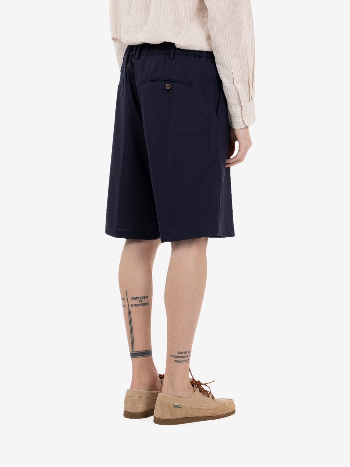 Bermuda Poseidone in lana cordura blu