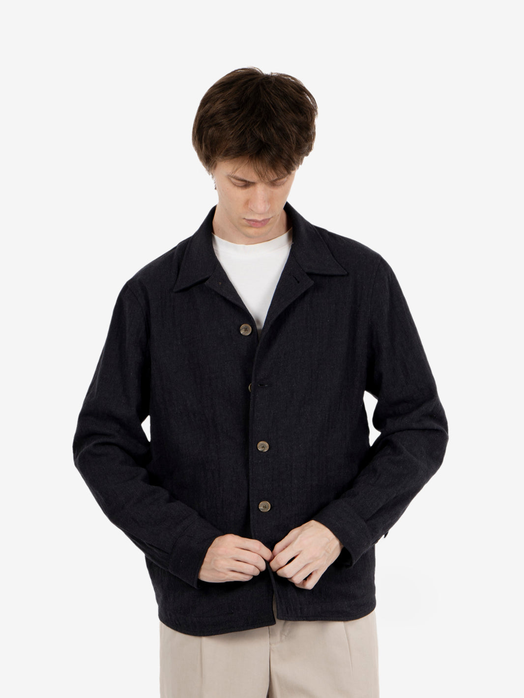 DARK GREY WOOL JACKET 26WM51G100_34