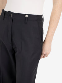 BLACK CULOTTE TROUSERS WITH FLounce 26WD40106_999