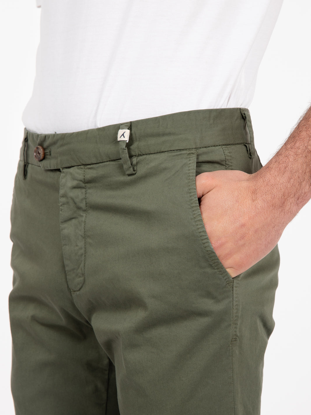 Pantalone Giove gabardine verde