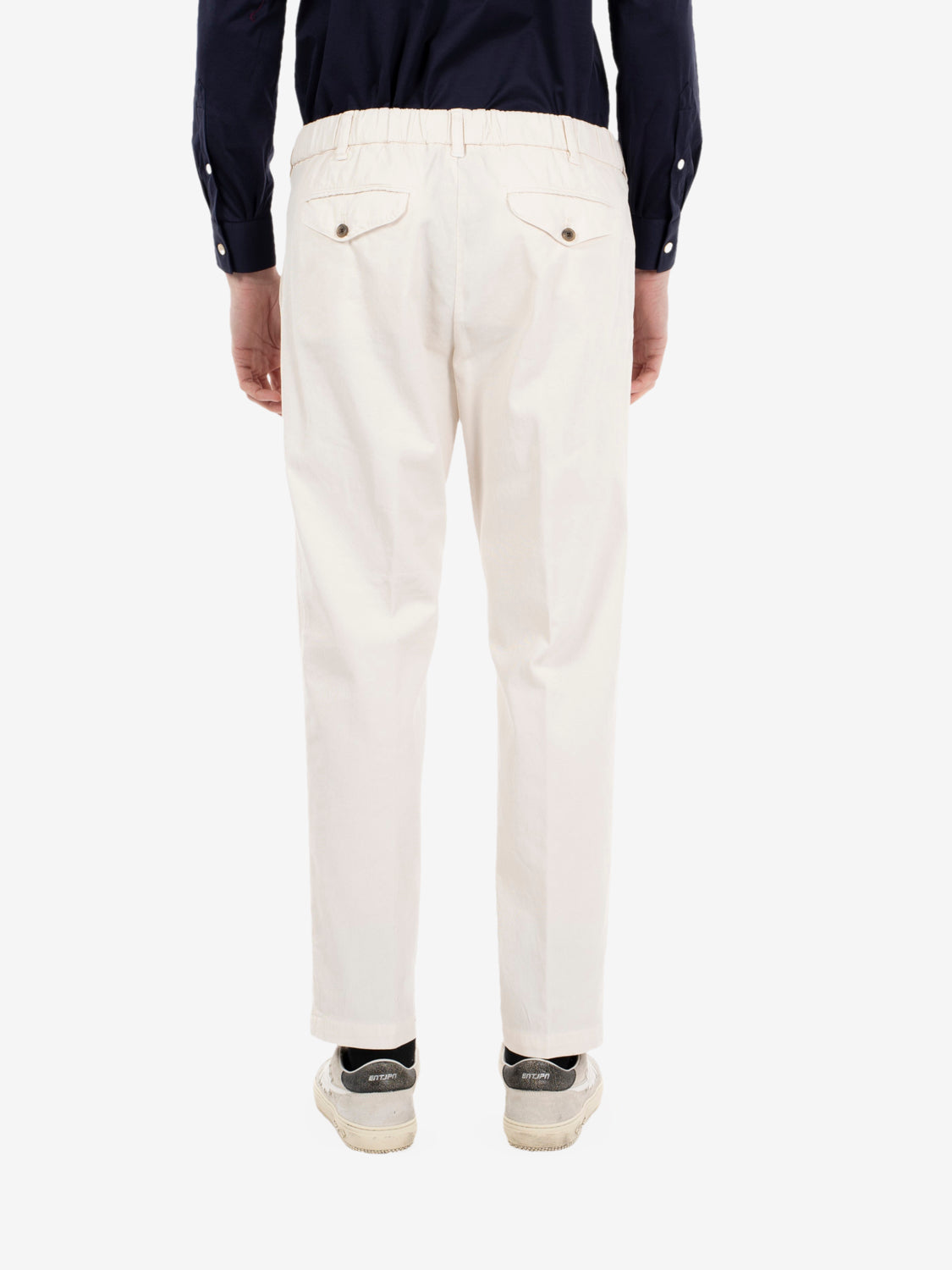 Pantalone in cotone off white