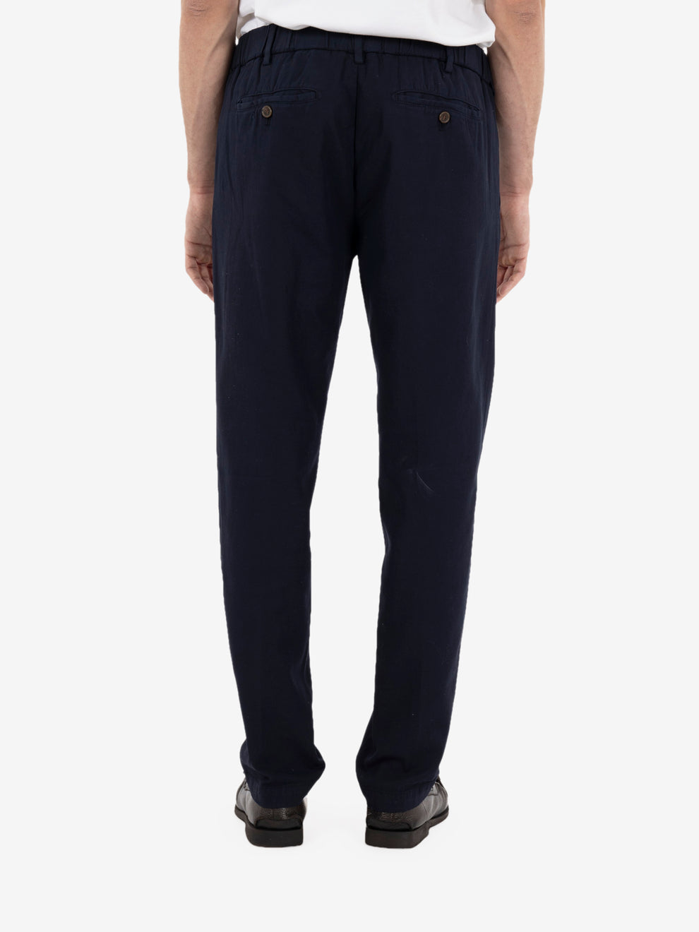 Pantalone in ice cotton blu navy