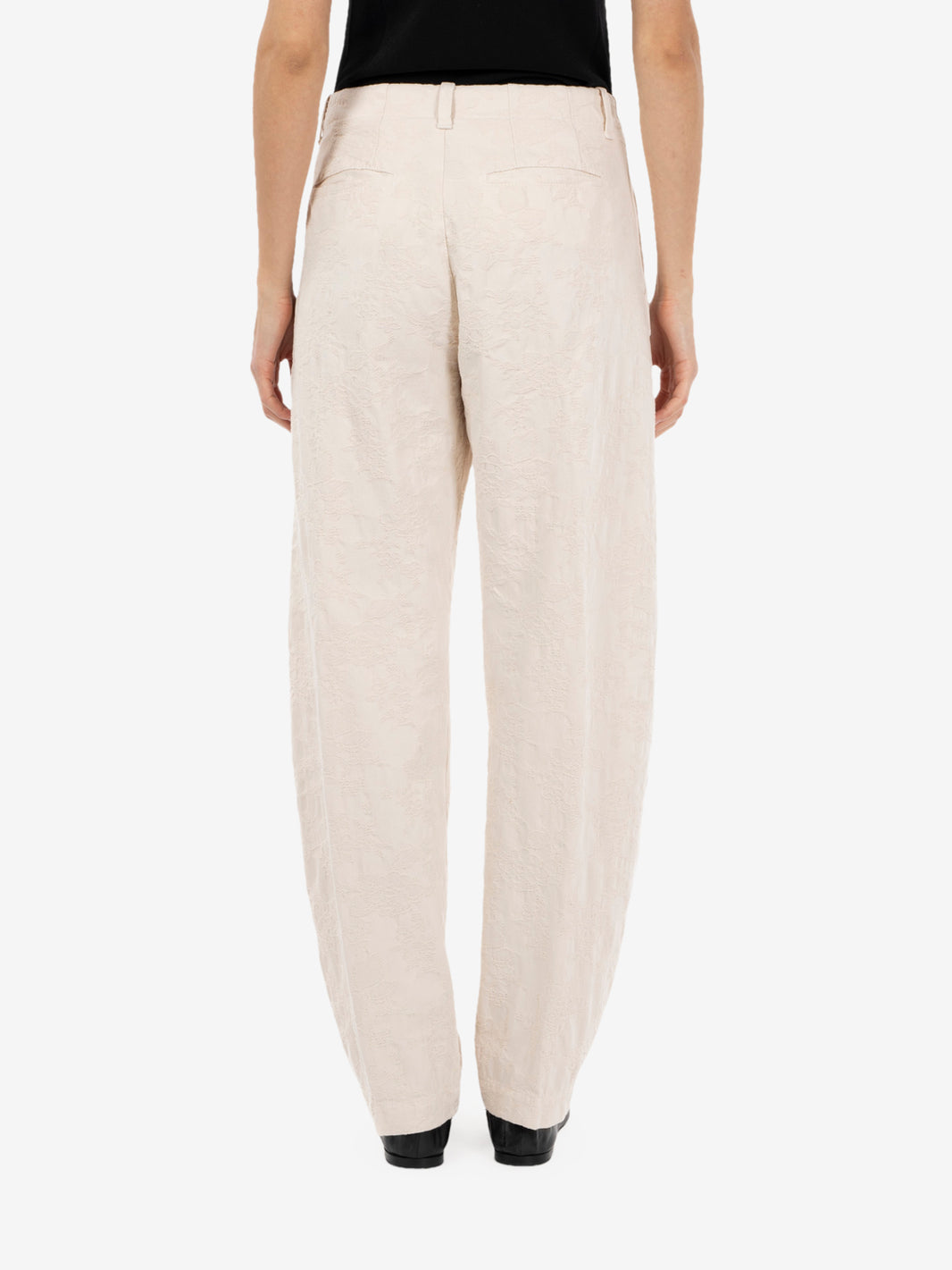 Off-white patterned trousers