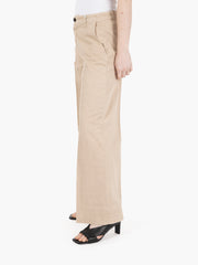 MYTHS - Pantalone palazzo crop beige