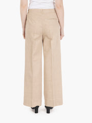 MYTHS - Pantalone palazzo crop beige