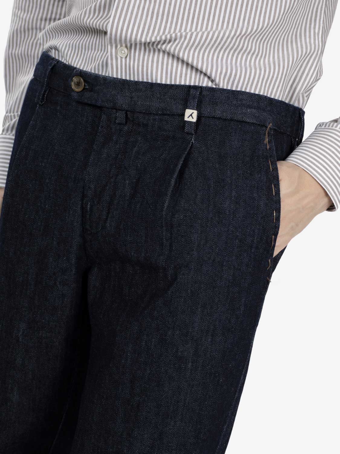 Navy blue Zeus trousers