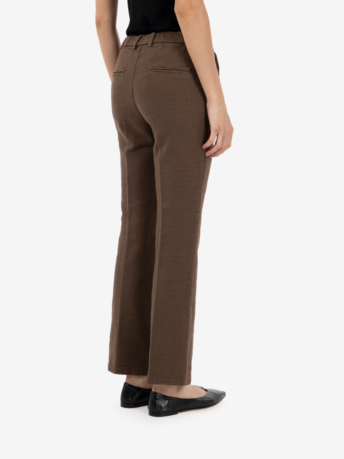 Pantaloni a trombetta testa di moro