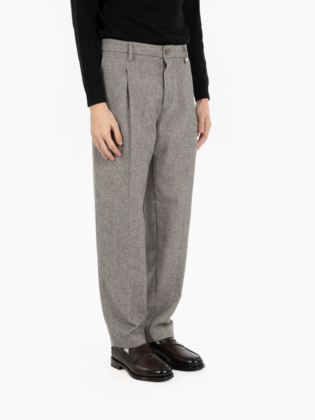 Pantaloni Ade spinato grigio