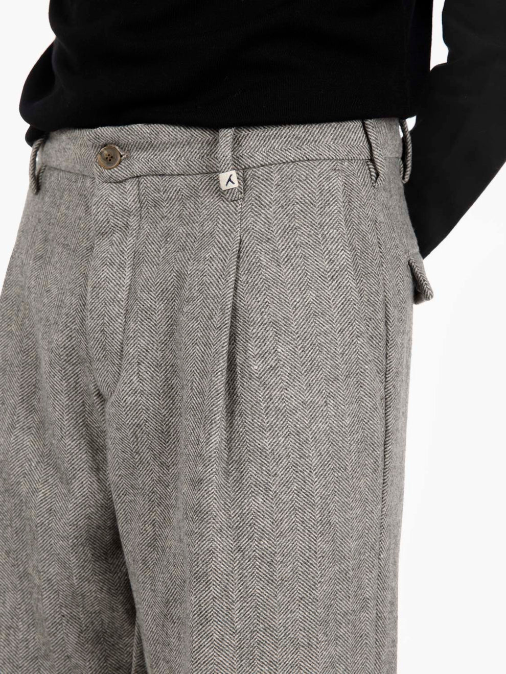 Pantaloni Ade spinato grigio