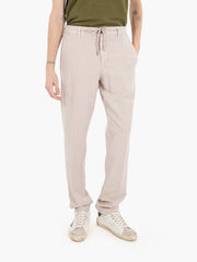 MYTHS - Pantaloni Apollo con coulisse beige