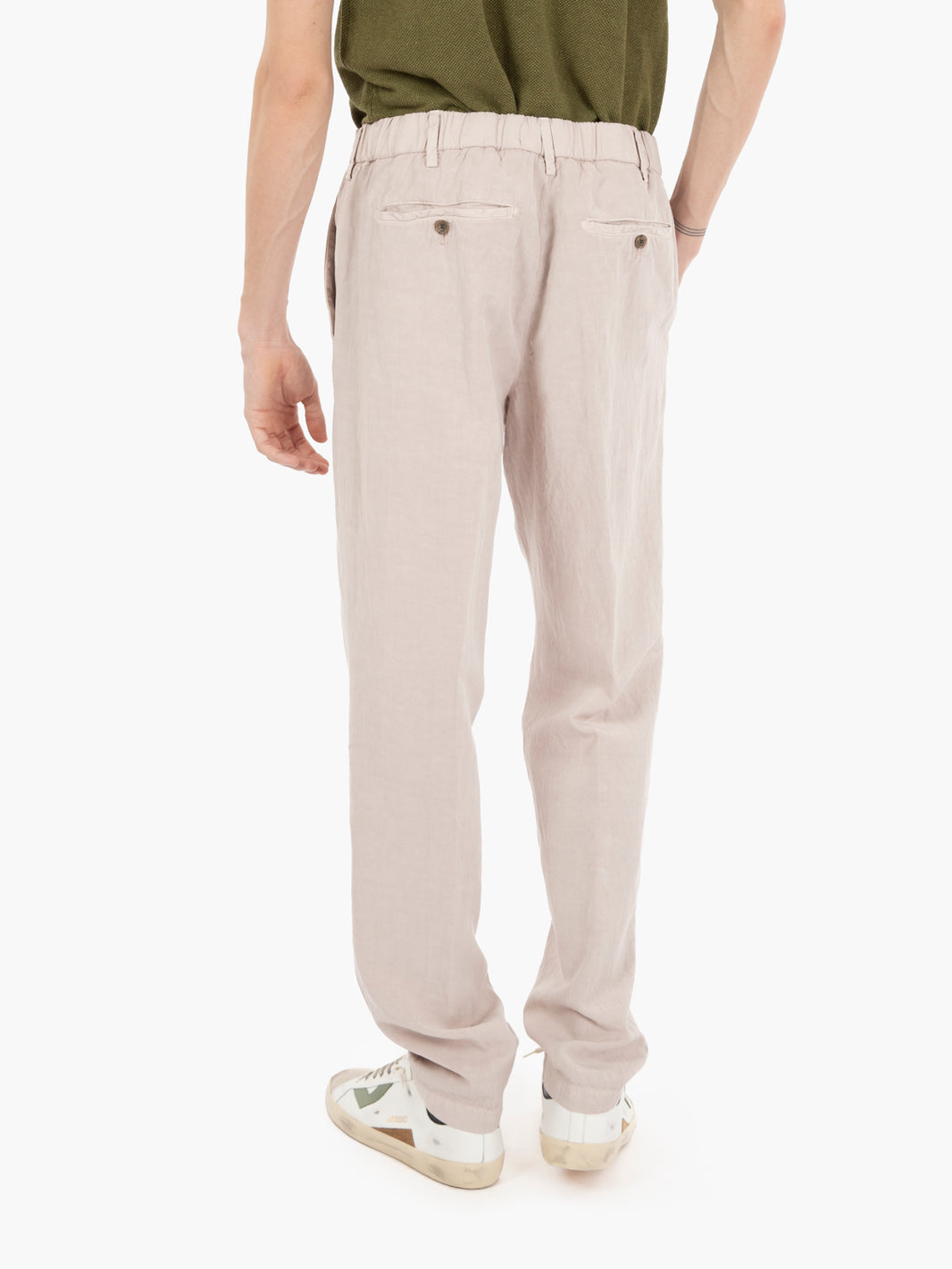 Pantaloni Apollo con coulisse beige