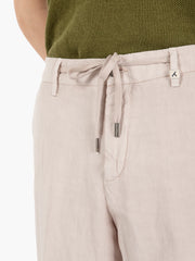 MYTHS - Pantaloni Apollo con coulisse beige