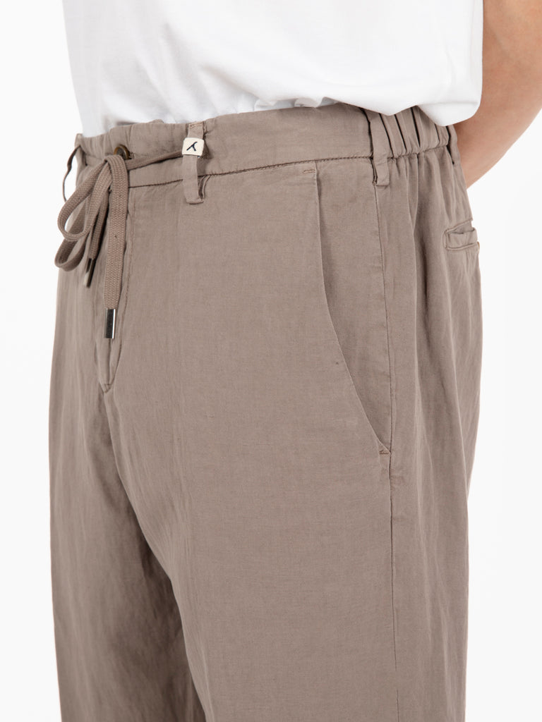 MYTHS - Pantaloni Apollo con coulisse moro