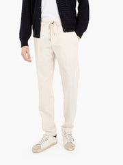 MYTHS - Pantaloni Apollo Ice Cotton panna