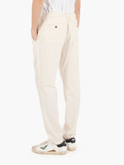 MYTHS - Pantaloni Apollo Ice Cotton panna